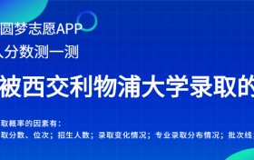 西交利物浦大学内蒙古录取分数线2022年是多少？附最低位次排名