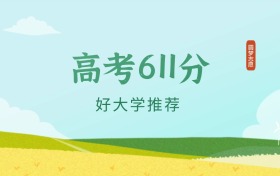 辽宁611分左右的本科大学推荐（2026年高考参考）