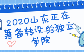 2020山东正在筹备转设的独立学院：山东独立学院转设名单最新