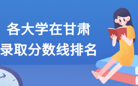 各大学在甘肃录取分数线2021全国排名汇总！含最低位次（2022参考）