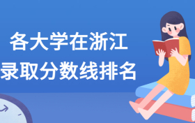 各大学在浙江录取分数线2021全国排名汇总！含最低位次（2022参考）