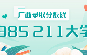 985211广西录取分数线2021年排名：广西985、211大学最低录取成绩是多少？