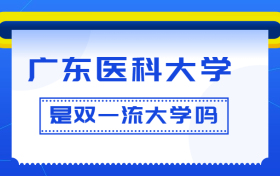 广东医科大学是双一流大学吗？是一流学科建设高校吗？算是名校吗？