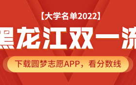 黑龙江双一流大学名单2022年最新版（含2021年录取分数线排名榜单）