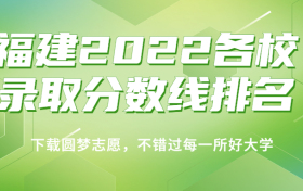 福建2022各校录取分数线排名！附福建本科物理类分数线2023年高考参考