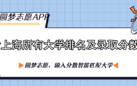 上海各大学排名一览表及分数线（含位次，2023参考）