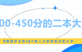 400-450分的二本大学（多省份文理科汇总，2023参考）